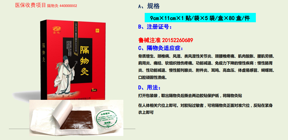 隔物灸(图1)