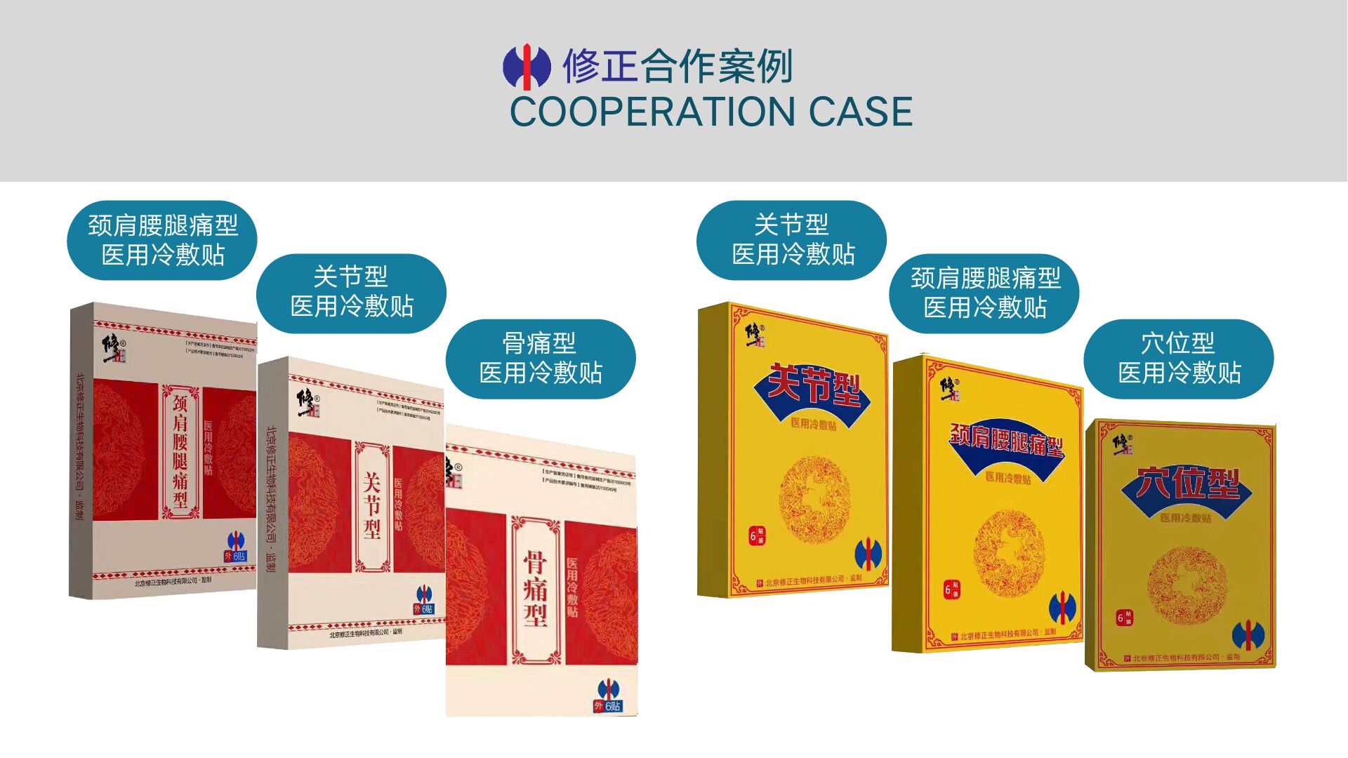 【修正】与我企业合作骨科系列贴膏